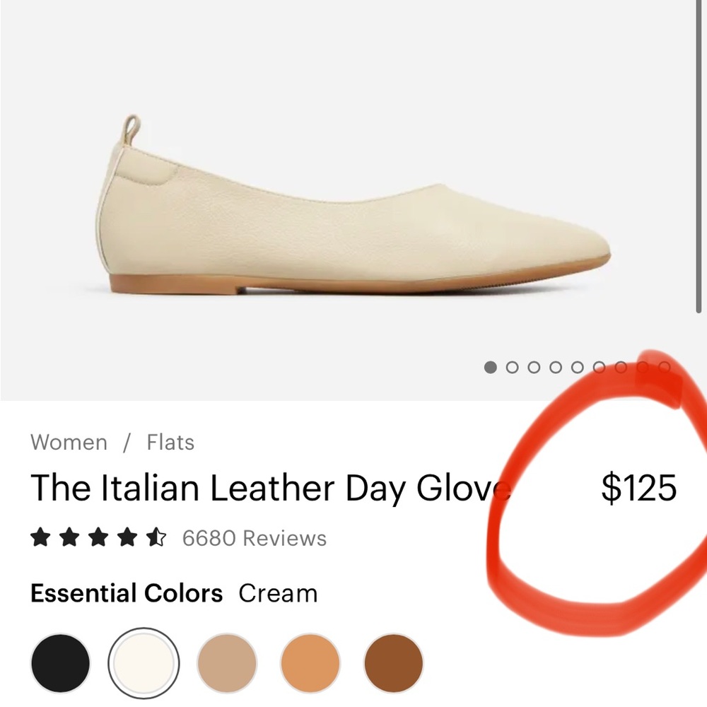 Everlane Italian leather ballet flat